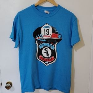 Chicago White Sox Police & Fire Night Tee Medium